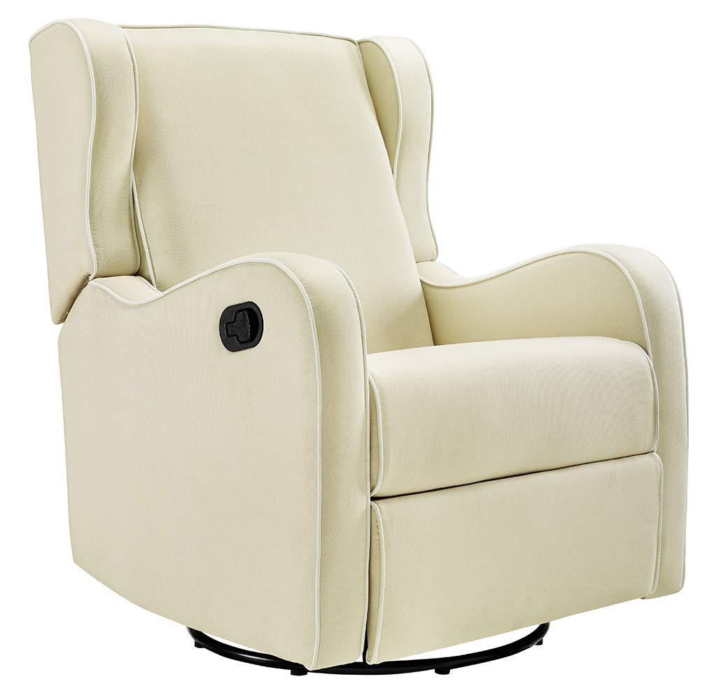 Rebecca Soft Cushion Swivel Lounge Chair in Gray Linen