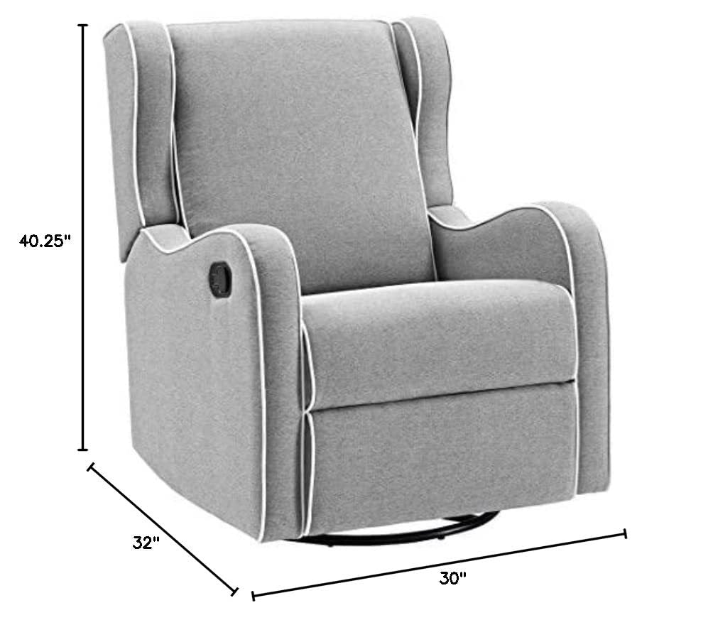 Rebecca Soft Cushion Swivel Lounge Chair in Gray Linen